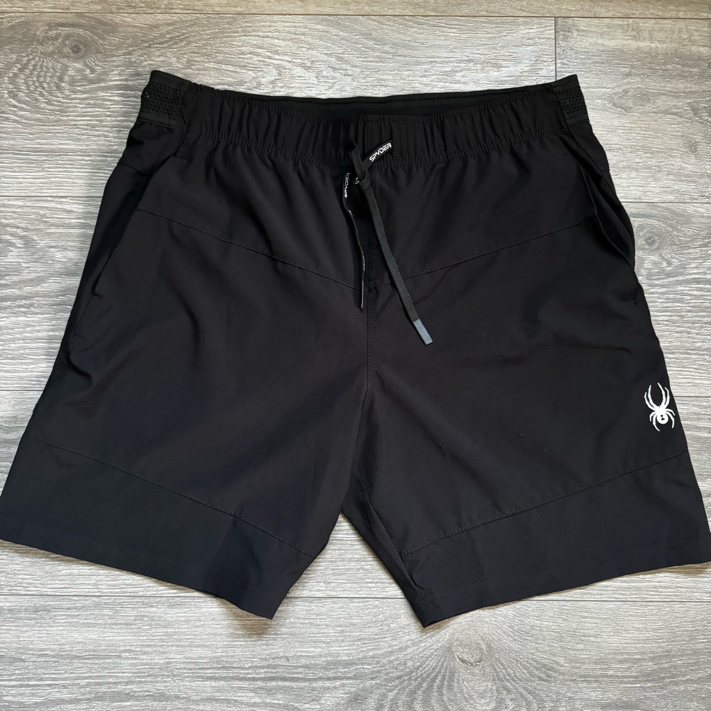 Spyder Black Men's Lightweight Shorts Size L Excellent Condition